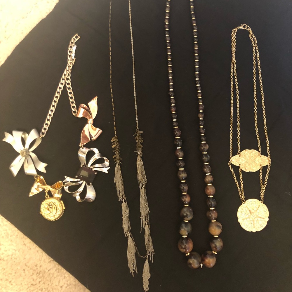 Lot of Four Banana Republic BR Necklaces